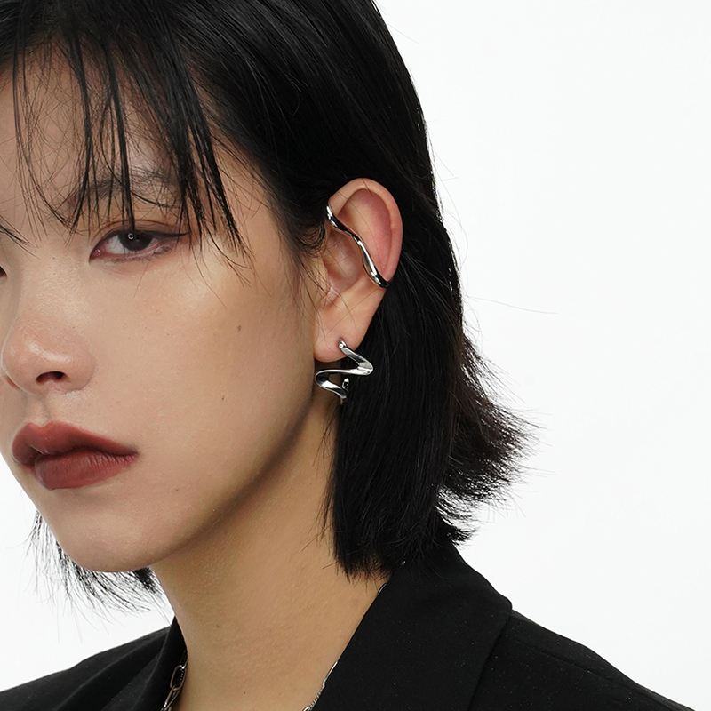 SUMIYAKI THE S earrings 2022 new trendy earrings female niche design cool wind high-end light luxury