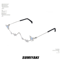 Butterfly Series Fashion Personalized Body Accessories Alloy Gold-plated Silver Jewelry Original Design Women's Glasses Hanging Decoration