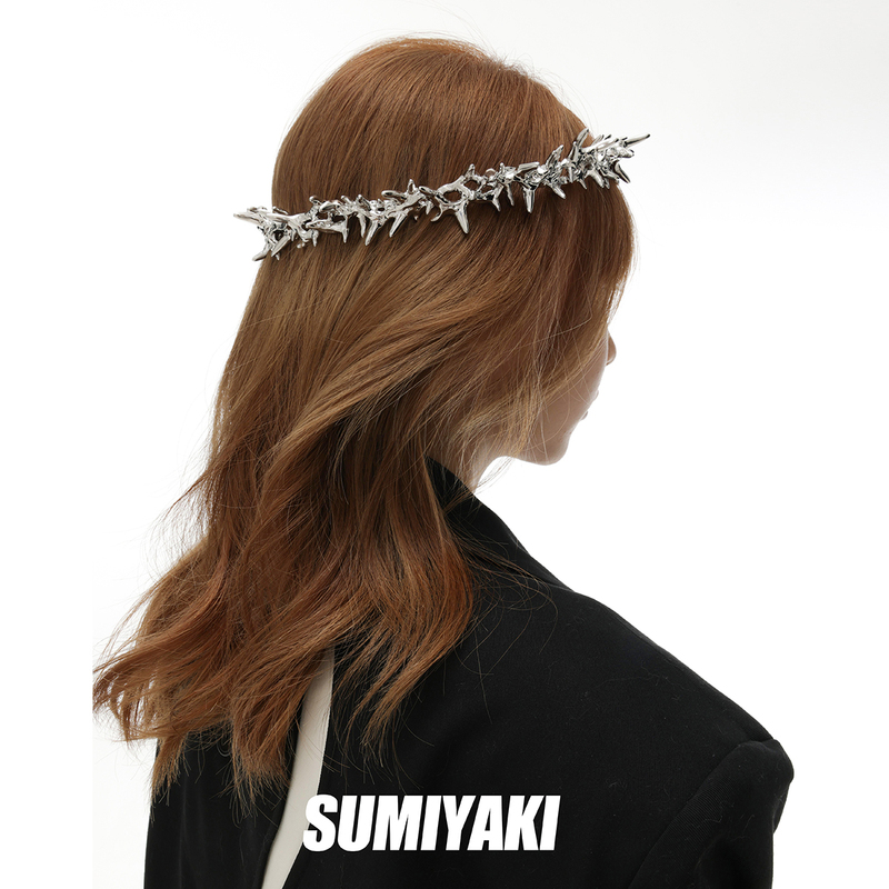 Sumiyaki Crown of Thorns Anniversary Gift Headwear Hair Accessories Birthday Gift/Lover's Gift/Memorial Gift Sumiyaki Crown of Thorns Anniversary Gift Headwear Hair Accessories Birthday Gift/Lover's Gift/Memorial Gift