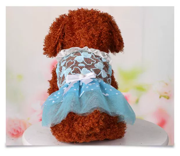 Pet quần áo chó quần áo mùa hè váy mỏng Teddy trang phục chó con chó nhỏ công chúa váy mèo - Quần áo & phụ kiện thú cưng áo cho chó phốc