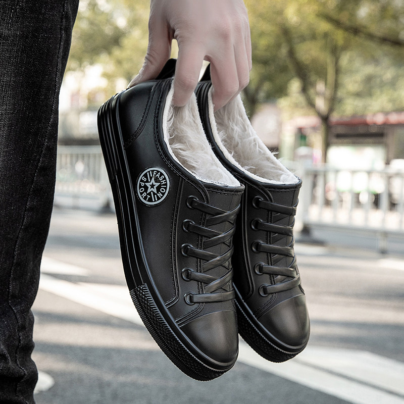 Rain boots men's rubber shoes water shoes women's water shoes men's rain boots winter fleece inner sleeve liner fishing fashion waterproof shoes