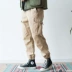 Mùa đông retro đường phố Nhật Bản túi lớn cộng với quần nhung dụng cụ nam quần thủy triều nam xu hướng Mỹ quần lót nam Quần làm việc