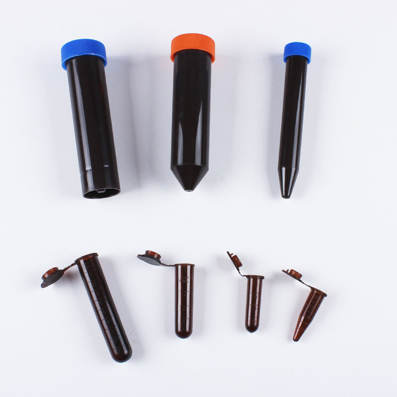 Plastic test tube brown centrifugal tube photophobic EP tube 0 5 1 5 2 5 10 15 50ml Even lid tip