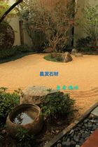 Natural yellow small stone Japanese garden Dry landscape paving decoration Rake texture small stone Washed stone