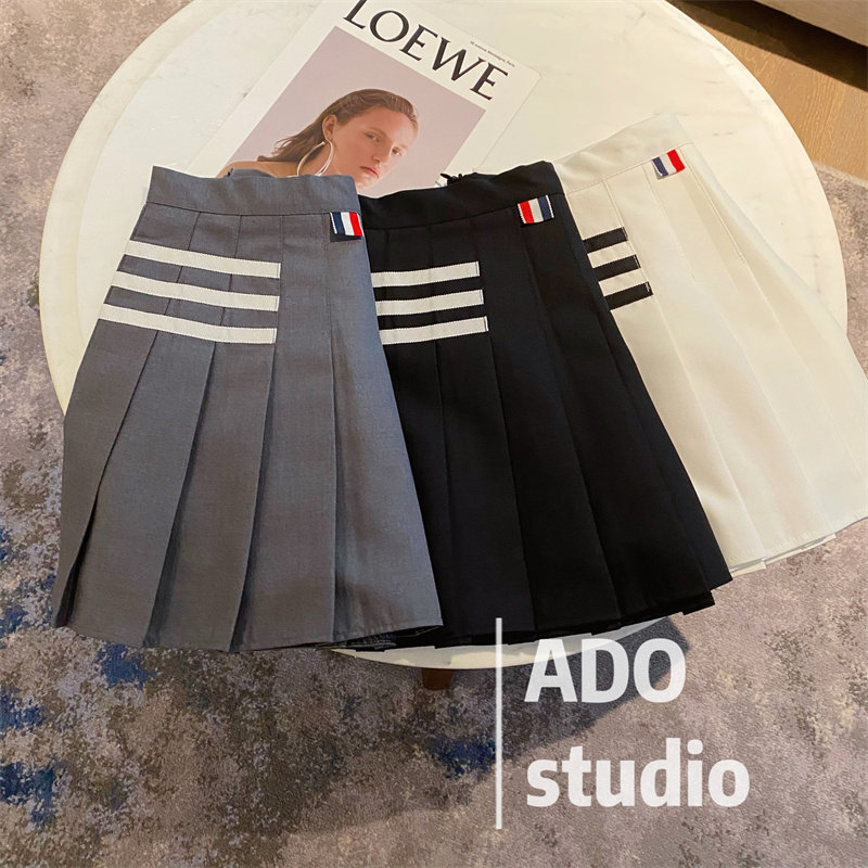 TB Half Body Dress Woman 2022 Spring Autumn New High Waist Display Slim 100 Lap Temperament College Wind Plexu Skirt a short skirt