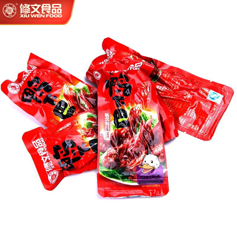 Wenzhou Shuwen duck chin duck head independent small package weighing 500g small bag half duck chin ready-to-eat