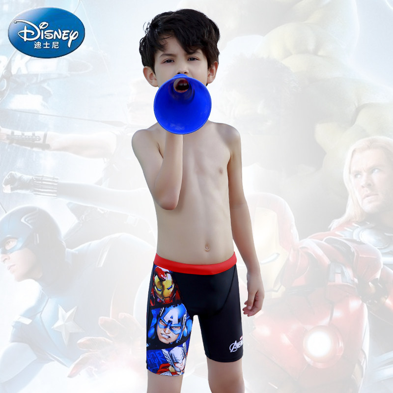 Disney children's swimming trunks, boys, middle and old children, quick-drying swimming trunks, baby boys, boxer swimwear, hot spring swimwear