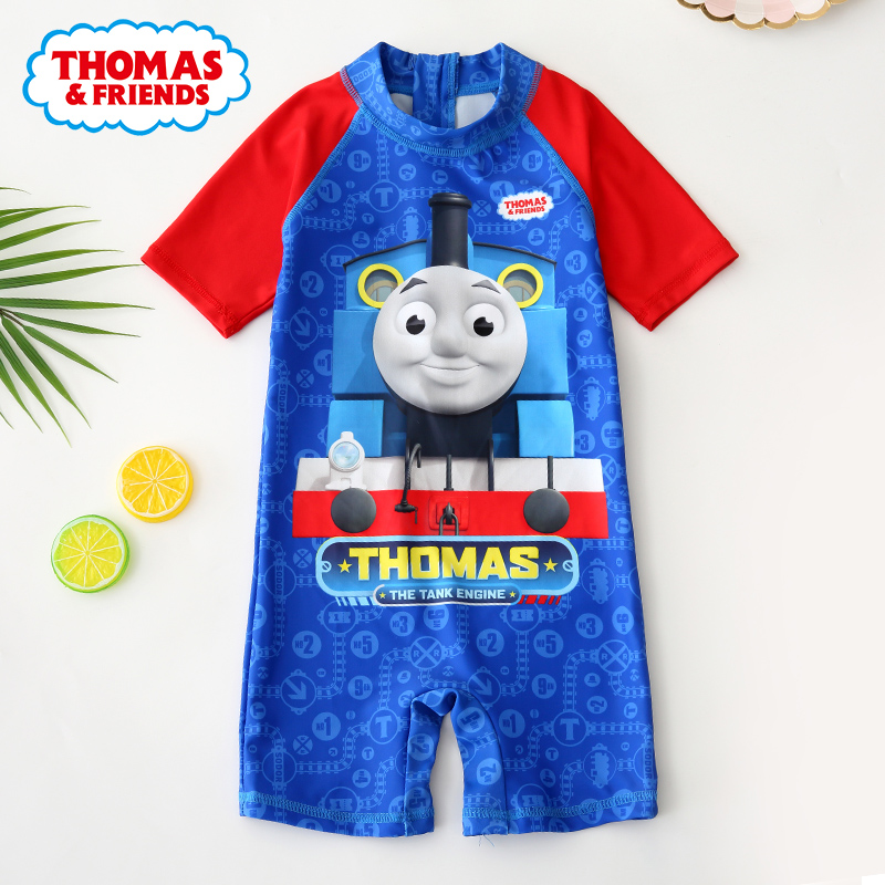 Thomas children's swimsuit boy small and medium-sized children's one-piece swimsuit baby baby boy sunscreen swimsuit