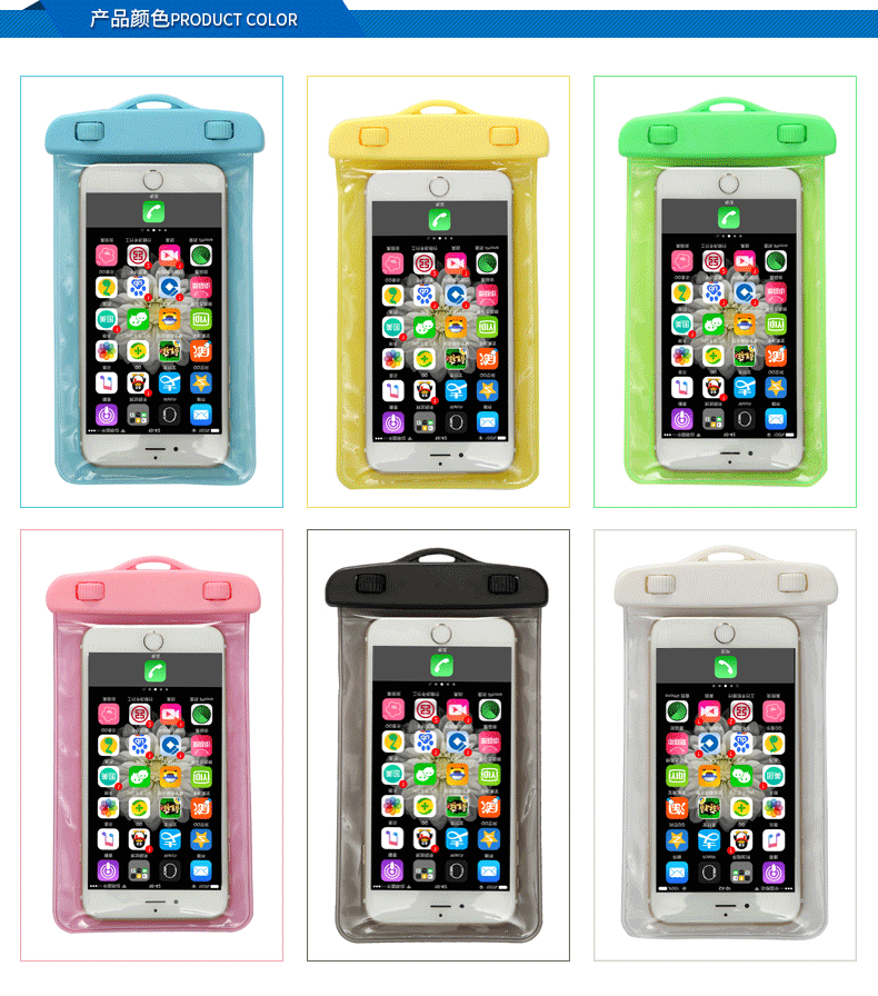 Túi đựng điện thoại di động chống nước Yuke 6 Samsung s4 / note2 kê 5 Ốp lưng Apple iphone7 bơi mềm đồ bơi 1 mảnh