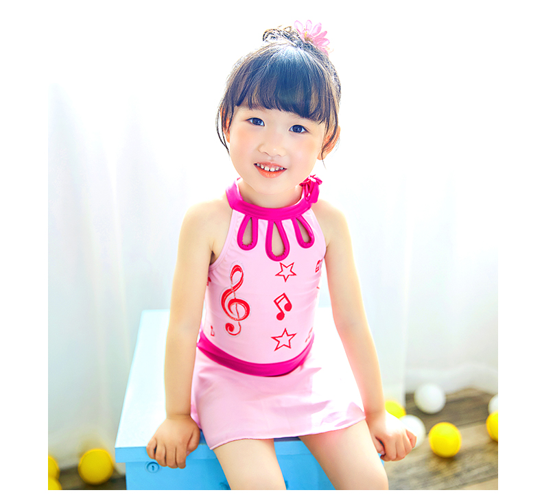 Trẻ em của Đồ Bơi Cô Gái Công Chúa Váy Chia Cô Gái Áo Tắm Bé Dễ Thương Bảo Thủ Boxer Swimwear Set đồ bơi cho bé sơ sinh