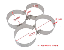 Sangle de fixation pour bouteille de gaz double de plongée Anneau de fixation pour bouteille de gaz double de plongée à 8 caractères Anneau de fixation à 8 caractères pour bouteille de gaz double en acier inoxydable