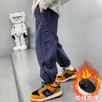 Boys pants 2022 new childrens clothing fashionable loose sweatpants in the big boy Korean version of the trendy handsome casual spring and autumn