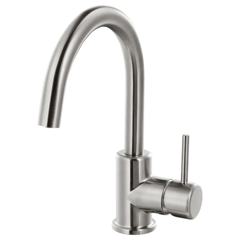 Ikea Glypen Hybrid Faucet Stainless Steel Color All-Copper Hot and Cold Sink Household Kitchen Faucet