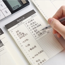 Creative Business Day Program This poo sign Bencreable notepad Desk Face Schedule Memo Stationery 52 sheets