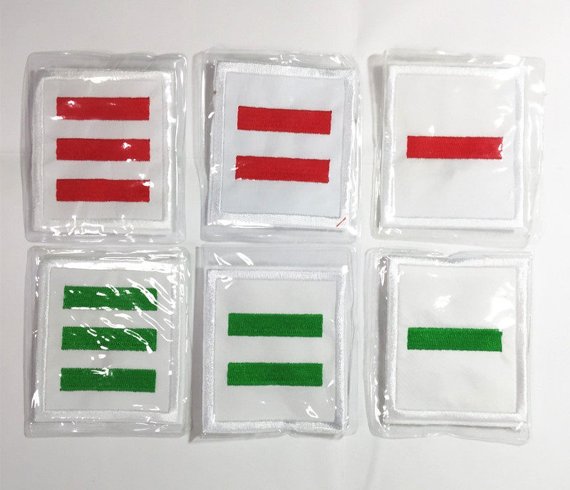 Members' Supplies Team Cadres logo Big and medium skipper with a bar of two-bar, three-bar cotton cloth sign attaching the pin