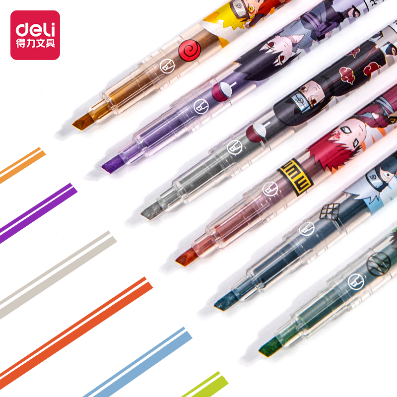 Vigorous fluorescent pencil pencil intimidation student double head water color mark brush highlighted colored brush