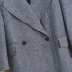 브랜드 할인 여성 의류 매장 한국식 루즈한 중간 길이 윈드 브레이커 재킷 누에고치 모양의 헤링본 탑 정장 칼라 봄, 가을