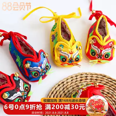 Baby tiger shoes toddler men's and women's baby handmade shoes spring and summer old Beijing melaleuca bottom cloth shoes embroidered children's shoes