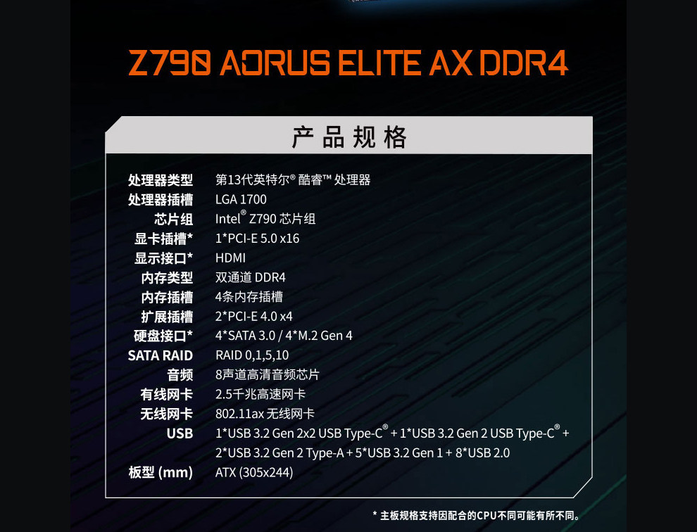 技嘉Z790系列主板搭配英特尔14代i9 14900K/14900KF CPU套装插图1