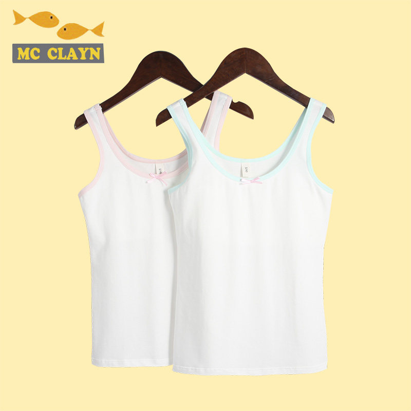 Children's sling small vest Long development period underwear girls 8-12-14 years old anti-walking light middle and large children's bra cotton