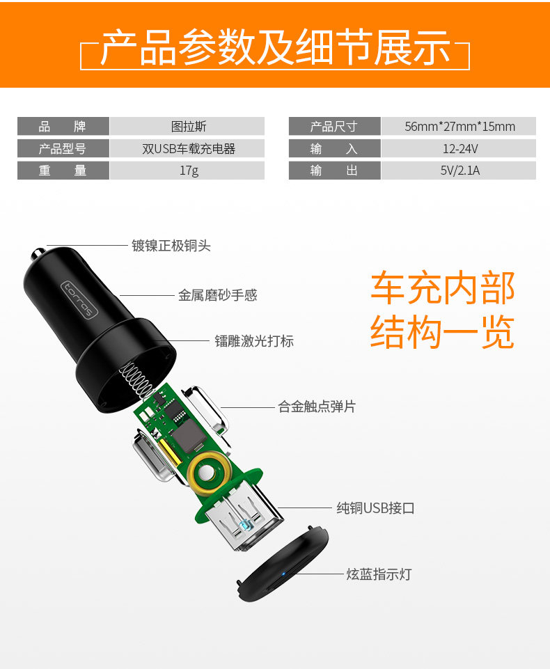 chargeur TORRAS 3.4A, 3A - Ref 1292066 Image 14