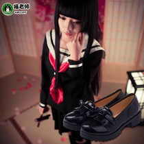 Cat teacher anime peripheral shoes cosplay womens shoes Japanese student shoes Rin Rin Butterfly small buried Yan Demon love shoes