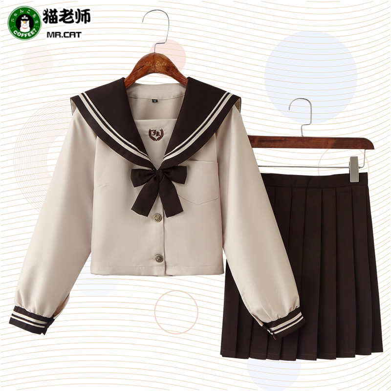 Cat teacher Japanese JK uniform cosplay women's soft sister cute Moko sailor suit Women's high school school uniform