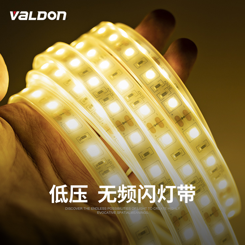 24V Low pressure LED light with strip 2835 Highlight 220V patch Living room Bedroom ceiling lamp trough lamp belt