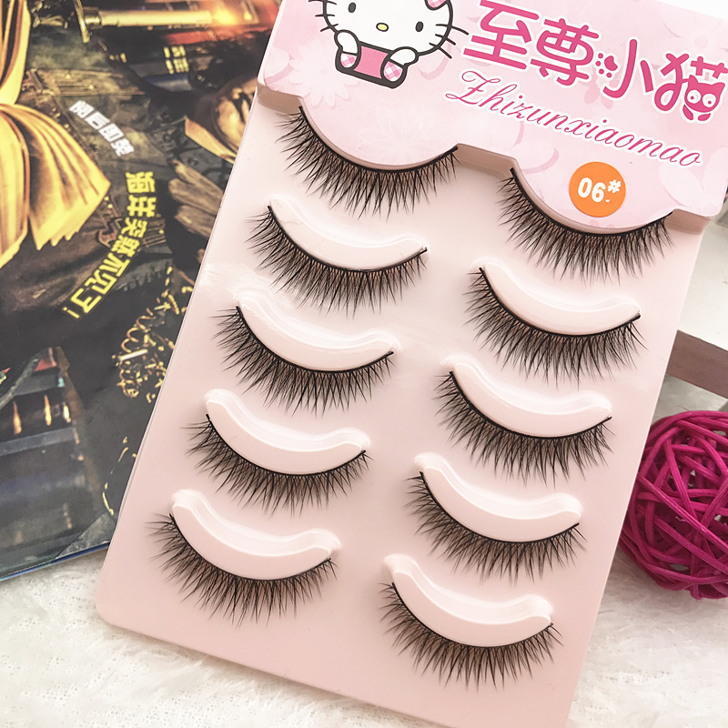 Mèo con tối cao 06 # Lông mi giả Keo siêu dày cô đặc mô phỏng Net Đỏ dài lông mi keo dán mi
