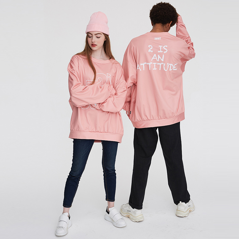 Minus two degrees TWOC new ski hoodie ski suit plus velvet sweater round neck pullover outdoor couple