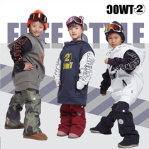 twoc minus second childrens ski 10000 waterproof ski Womens sweats & Hoodies brand splicing outdoor warm childrens clothing