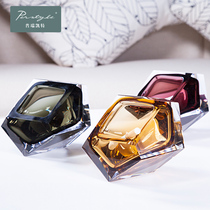 Crystal diamond shape ashtray living room home accessories creative simple household ashtray home decoration ornaments