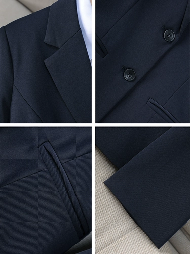 Осенний пиджак классического кроя, высококлассный черный комплект для школьников, подходит для студента, подходит для подростков