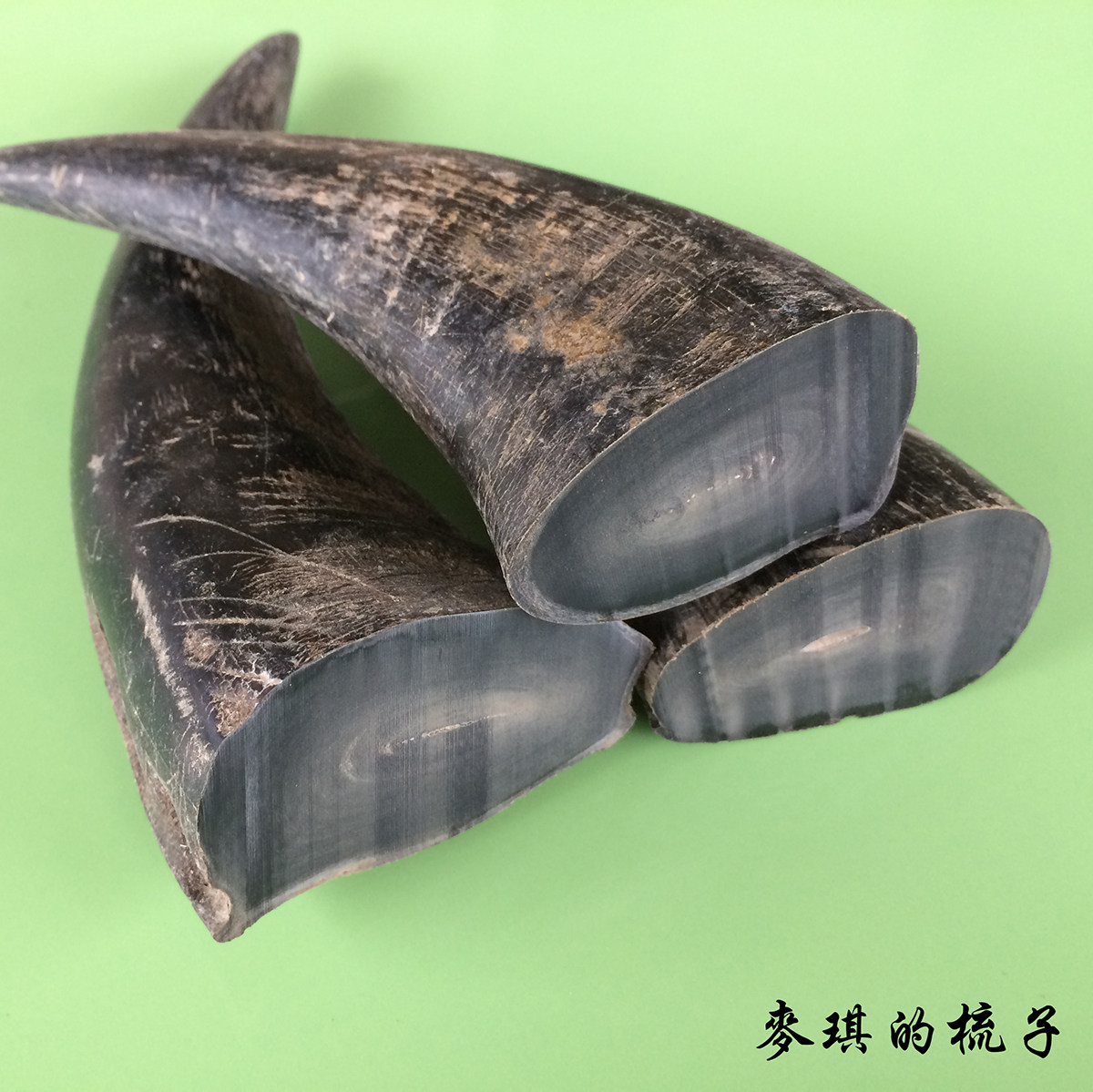[USD 9.11] Horn raw material more than 10 years old black buffalo horn