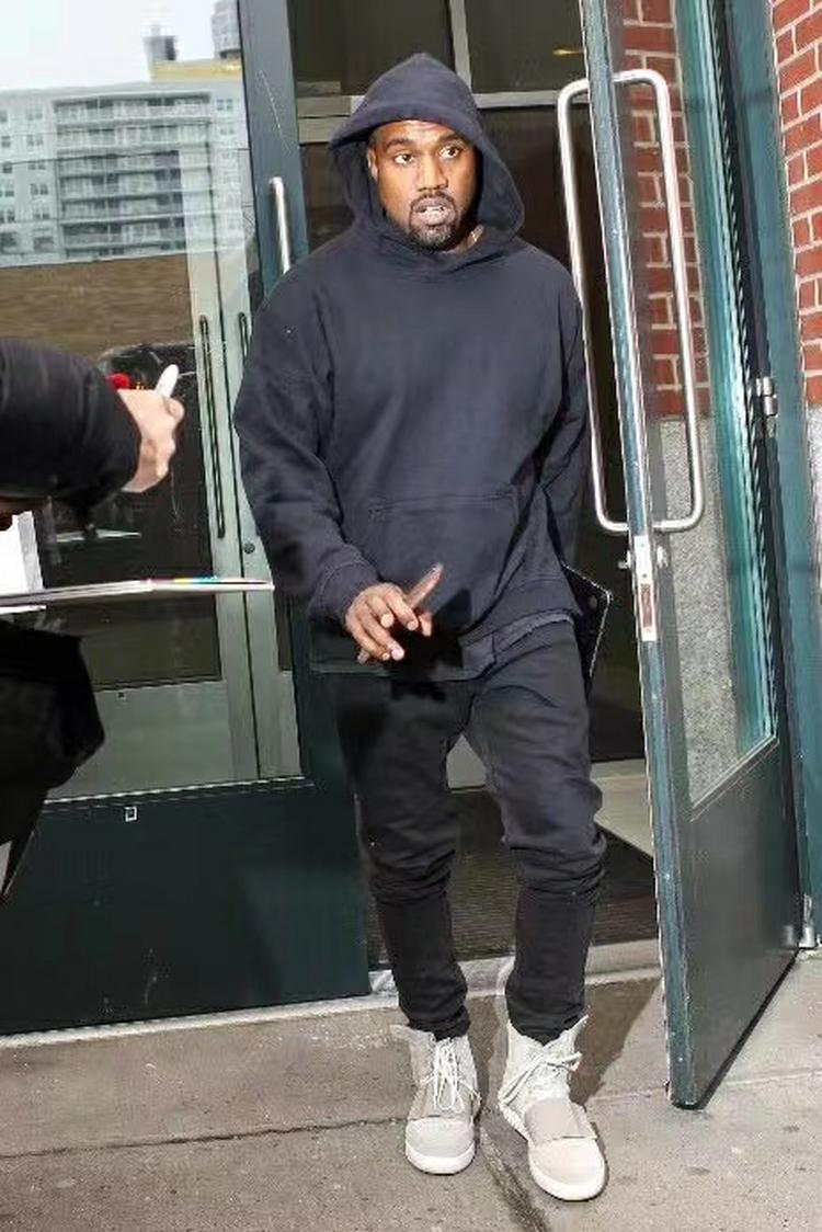 Haider Ackermann ha 纯黑色Hoodie帽衫卫衣连帽外套kanye fog