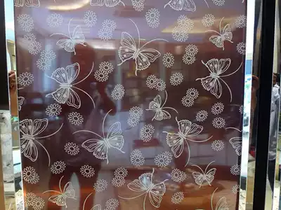 Stainless steel color board butterfly pattern board mirror brushed black titanium rose gold etched printed stainless steel plate