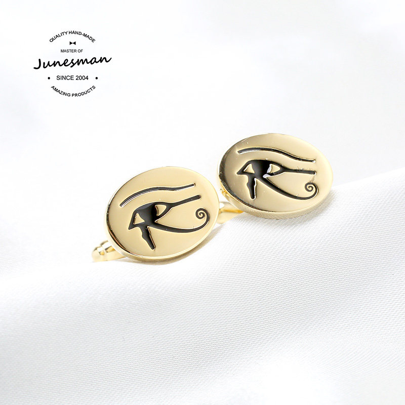 ツタンカーメン！6月発売の手作りフレンチカフリンクス（メンズ）、メンズカフスタッド、シャツカフス、ファラオギフトボックス