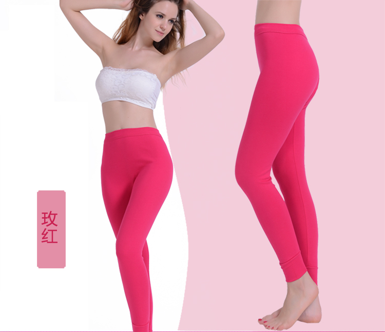 Của phụ nữ cotton dài quần mảnh duy nhất nữ cao eo Slim mùa đông dày phần xà cạp quần kích thước lớn cotton quần ấm