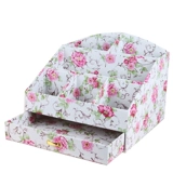 Цинканг с ящиками для хранения косметики пастырский кожаный туалетный столик для организации домашних хозяйств на рабочем столе