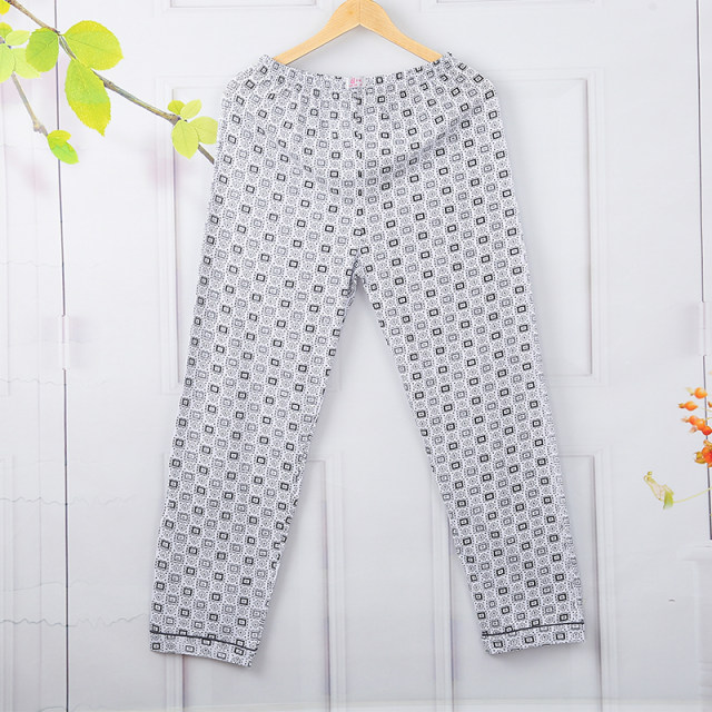 Pyjama pants ຜູ້ຊາຍ trousers ຝ້າຍບ້ານເຮືອນ pants ວ່າງຝ້າຍ plaid ກາງເກງນອກນຸ່ງເສື້ອບາງ summer summer ປັບອາກາດ pants