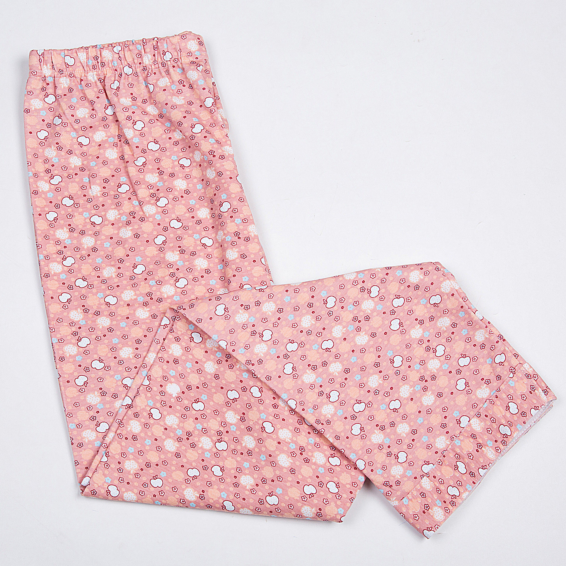 Middle Aged Pure Cotton Female Autumn Home Pants With Pants Plus Fattening Increased Loose Casual Pants Full Cotton Quality Up Pants