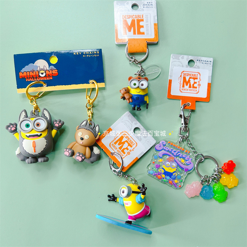 In-Stock Usj Japan Universal Studios Exclusive Minions Bob Holding Tim Bear Keychain Pendant