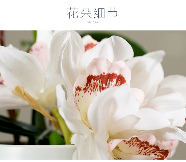 Creative new Chinese style home sitting room adornment ceramic vase is placed a large indoor flower arranging single flower art suits for