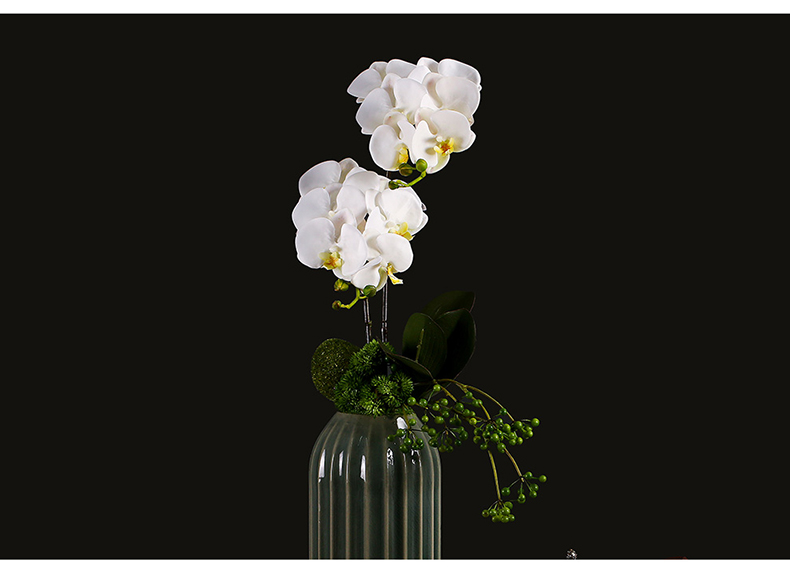 New Chinese style butterfly orchid simulation for furnishing articles home sitting room adornment flower on the table decoration ceramic flower pot
