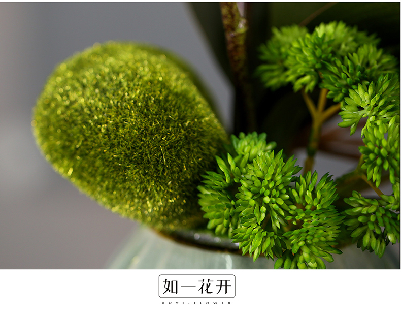 New Chinese style butterfly orchid simulation for furnishing articles home sitting room adornment flower on the table decoration ceramic flower pot