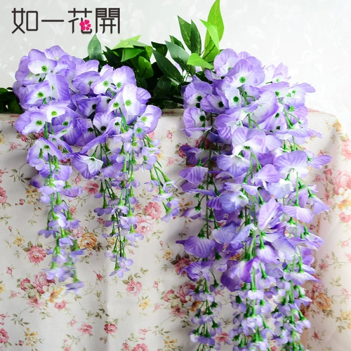 Дилер недвижимости в сфере недвижимости супер мягкая инженерная инженерная инженерная инженерная инженерная инженерия глицерия Цветочная лоза и виноградная лоза Поток -потолок декоративные пластиковые фальшивые цветы