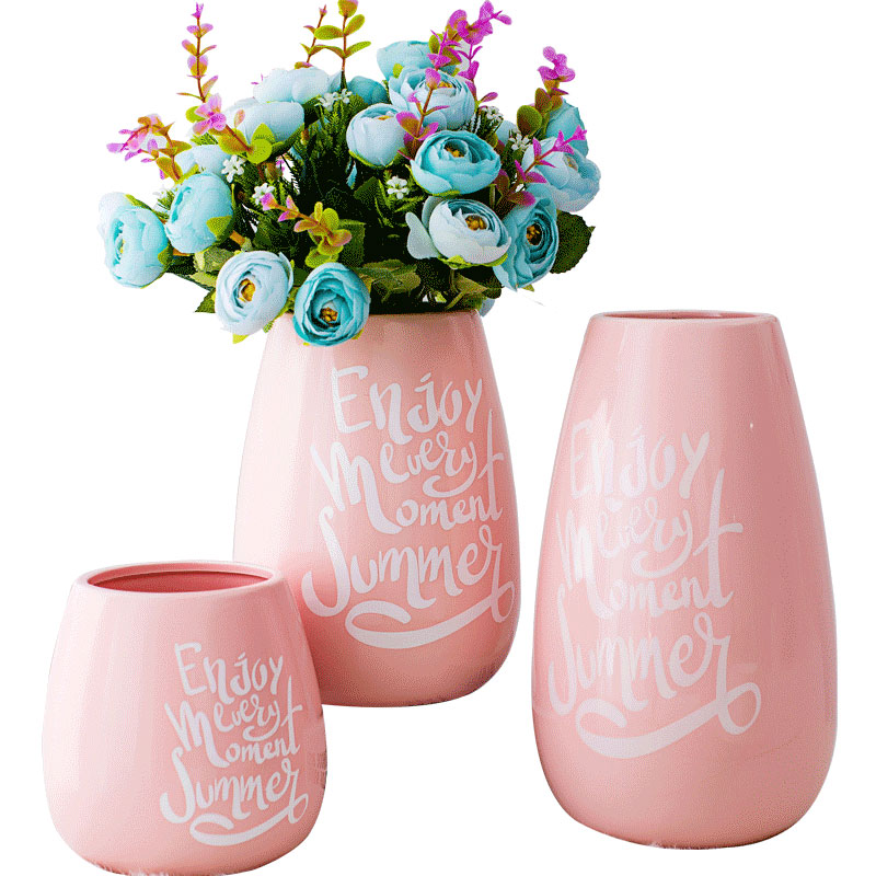 Like a flower contracted household ceramic vases, small pure and fresh and dried flowers, flower arrangement sitting room creative ins wind decorative furnishing articles