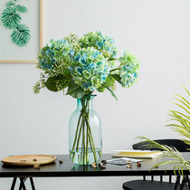 Living room decoration fake flower simulation hydrangea table coffee table decoration flower bouquet indoor bedroom floral decoration