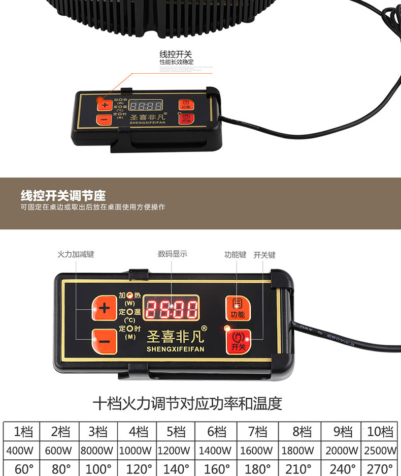 Shengxi phi thường F-288X kiểm soát dây chuyền thương mại nhúng nồi lẩu đặc biệt nồi lẩu cảm ứng 2500W - Bếp cảm ứng bếp điện từ chefs