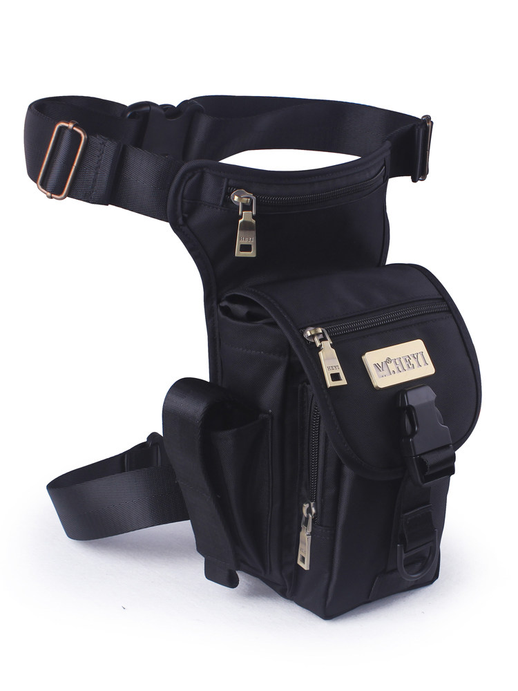 Outdoor waist leg bag men multi-functional tactical motorcycle belt bag sport cycling leg bag military fan tool kit diagonally span small bag